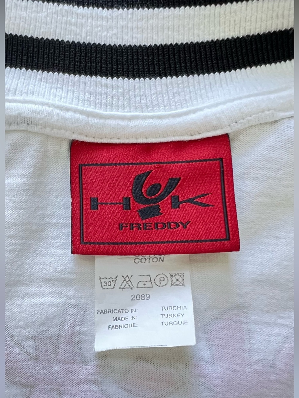 Freddy High Kick Y2K White Cotton Full Zip Track Jacket XS - Picture 6 of 12